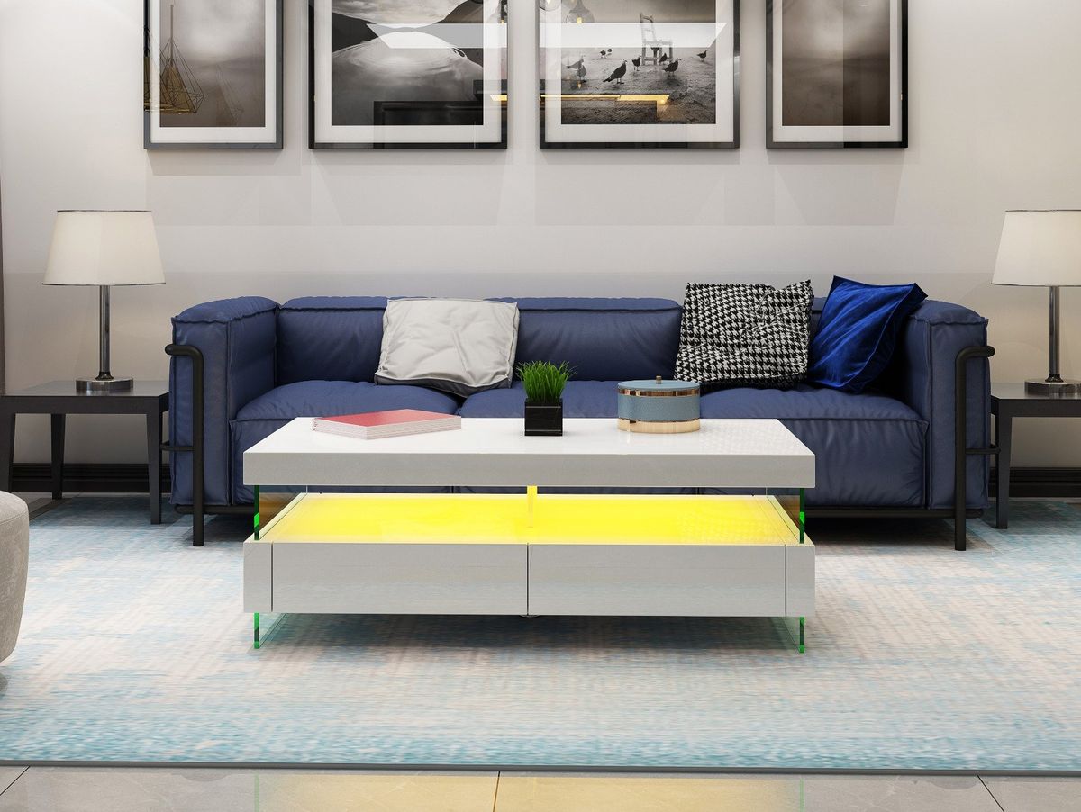 Galaxy Home Ria Coffee Table in White