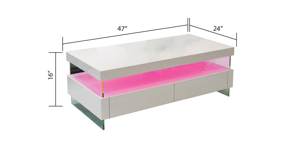 Galaxy Home Ria Coffee Table in White