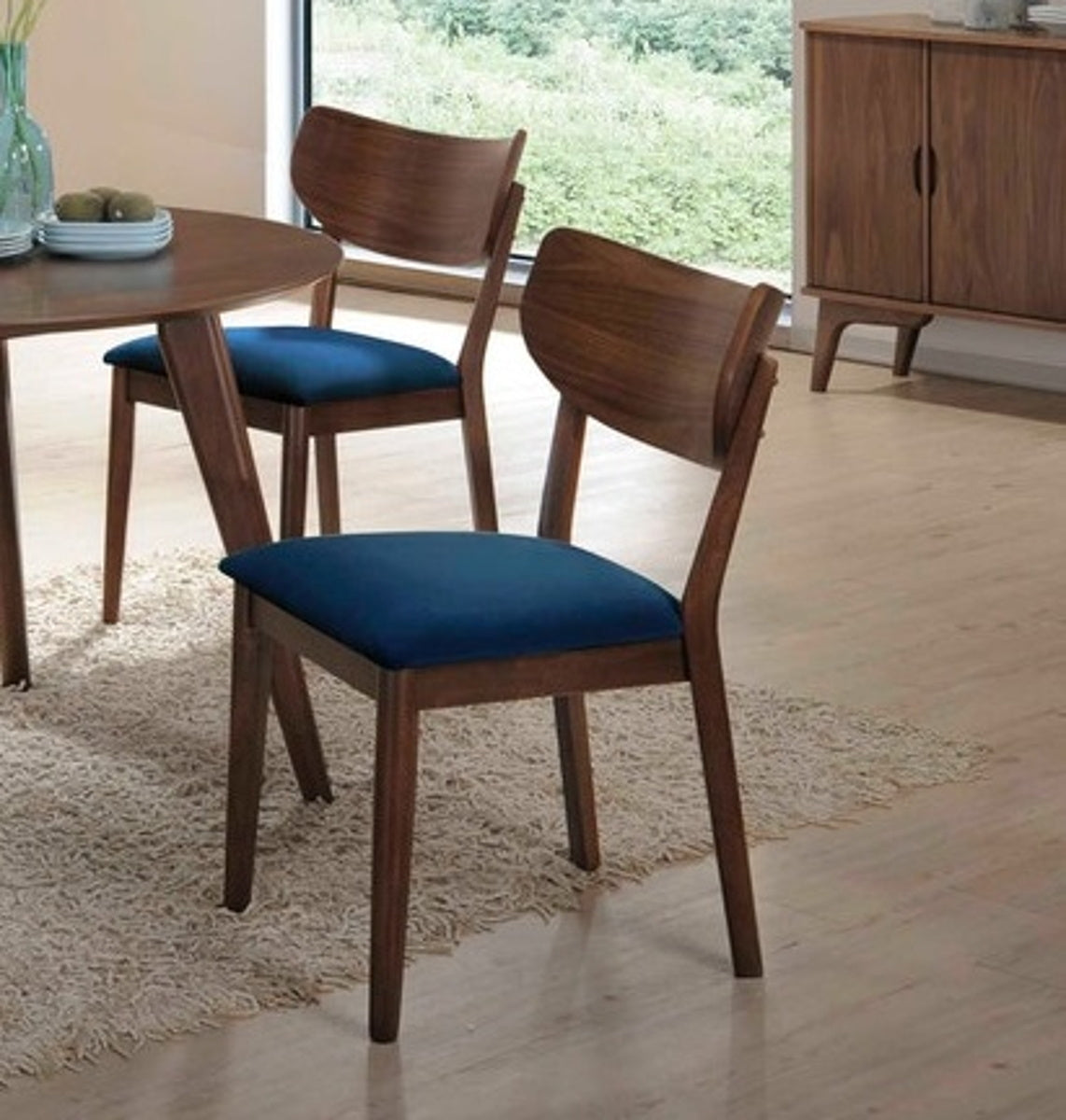 Elements International Robin Side Chair (Set of 2) in Warm Chestnut image