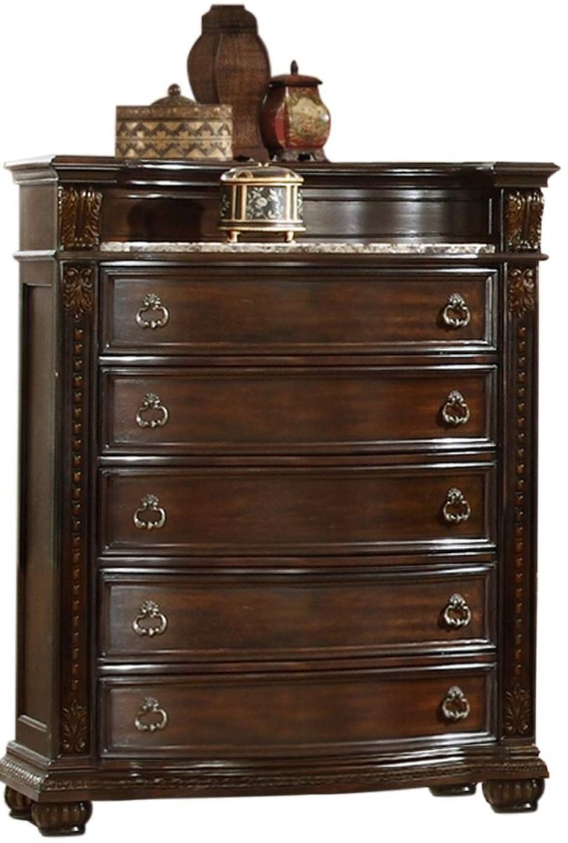 Galaxy Home Roma Chest in Dark Walnut image