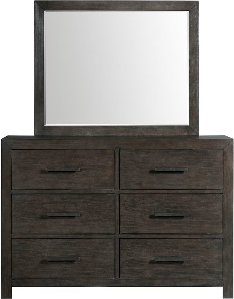 Elements International Shelby Dresser in Walnut