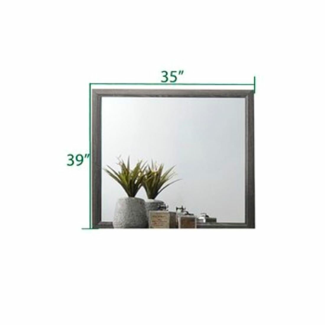 Galaxy Home Sierra Portrait Mirror in Gray