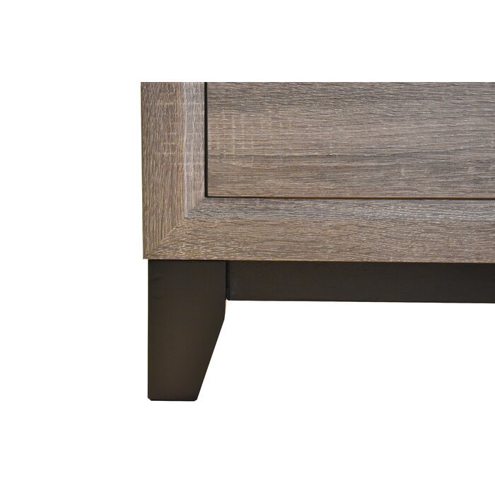 Galaxy Home Sierra Nightstand in Gray