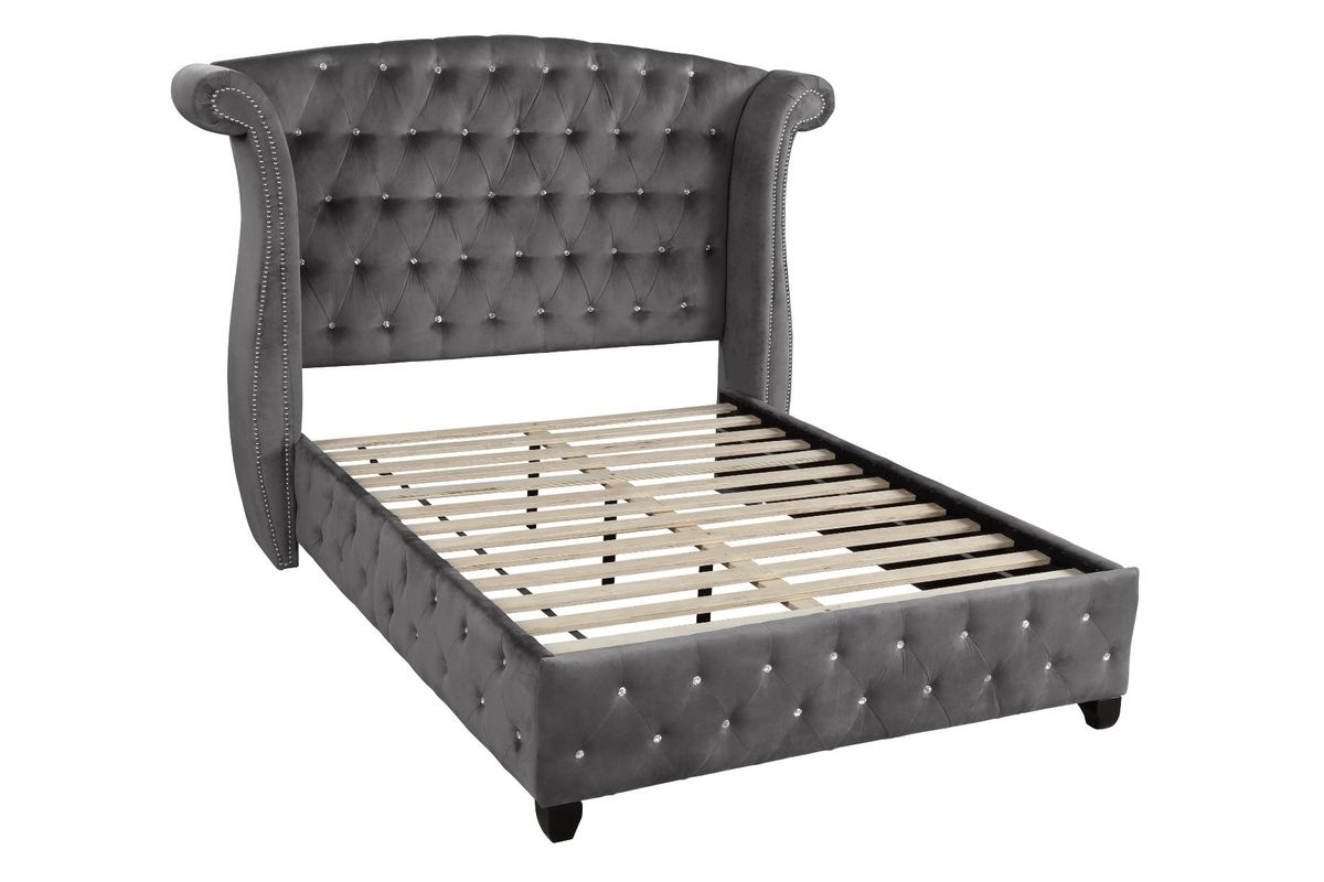 Galaxy Home Sophia Full Bed in Gray