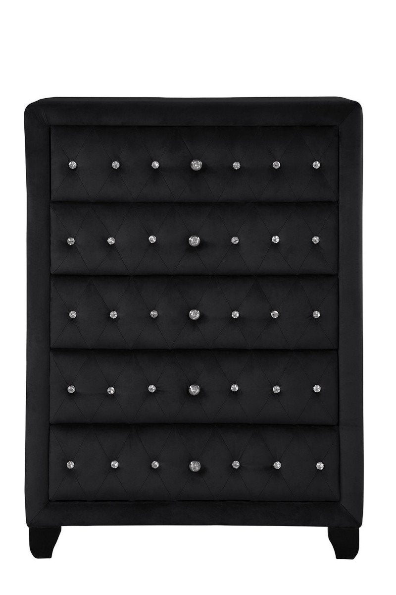 Galaxy Home Sophia Crystal Chest in Black image