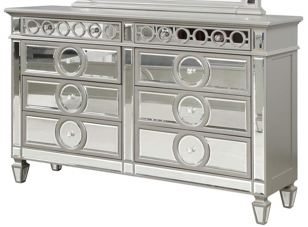 Galaxy Home Symphony 6 Drawer Dresser in Silver image