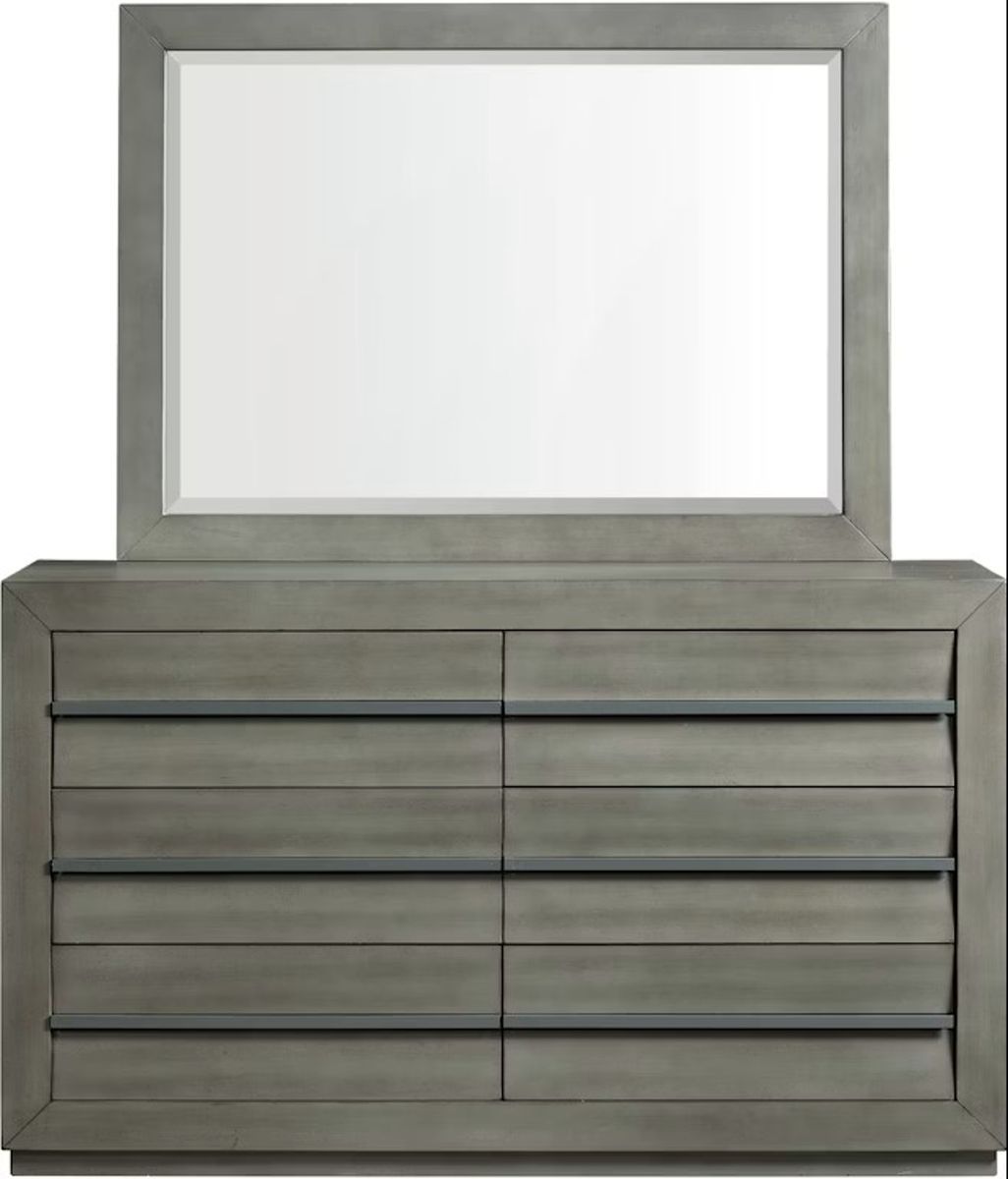 Elements International Zig Dresser in Grey