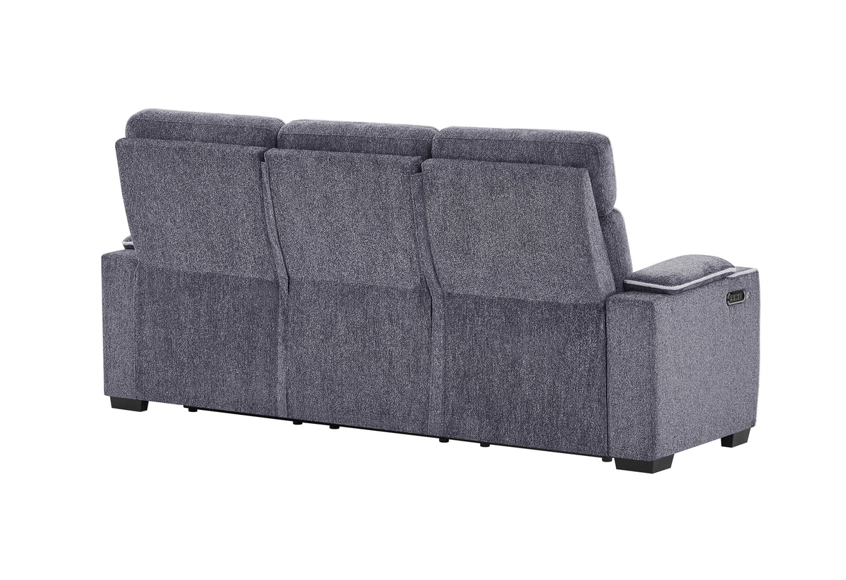 U1895 Grey P2 Reclining Sofa with IS and LED
