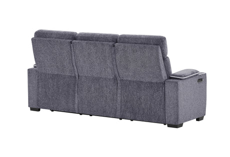 U1895 Grey P2 Reclining Sofa with IS and LED