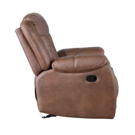 Morello Sofa W/Dual Recliner- Brown