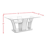 Dapper Grey Rectangular Dining Table
