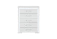 Naomi Silver Marble Chest with LED
