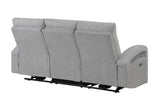 U6611 Grey 15 Power Reclining Sofa with LED