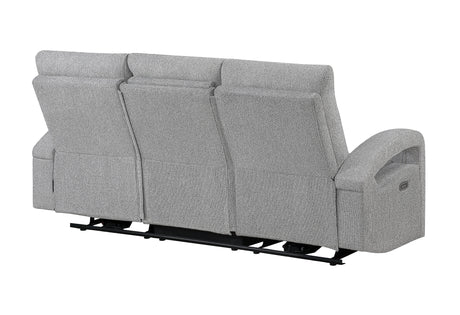 U6611 Grey 15 Power Reclining Sofa with LED