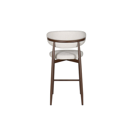 Royce Counter Chair W/Walnut Metal Frame-Beige (2 Per Carton)