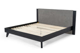 Panther Contemporary Grey & Black Bed