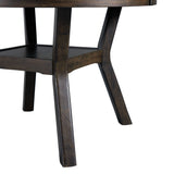 Amherst Standard Height 5PC Dining Set-Table and Four Faux Leather Side Chairs in Walnut