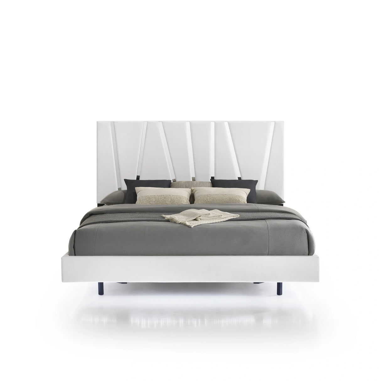 Europa 6/6 Ek Headboard, Footboard & Slats-White