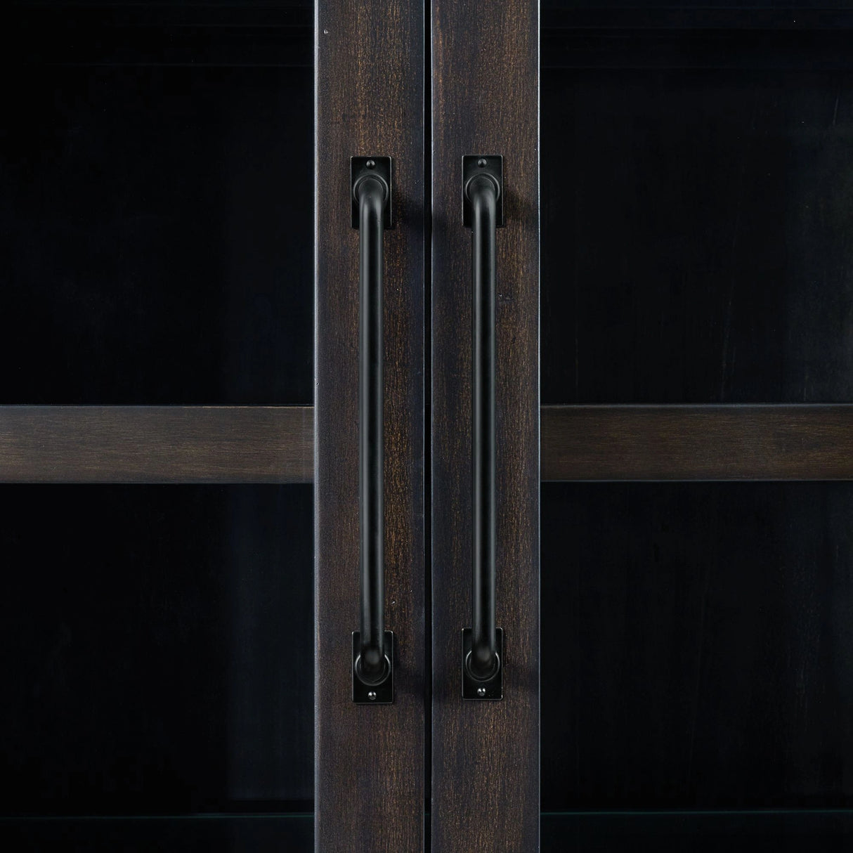 Montrose Server and Hutch with LED Light in Espresso and Brown