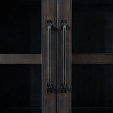 Montrose Server and Hutch with LED Light in Espresso and Brown