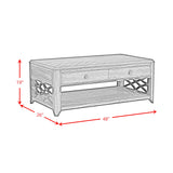 Phillipe Lift-Top Coffee Table in Cherry