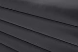Lorenzo Grey Velvet Ottoman