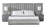 Buckley - Grey & Black Stainless Steel Bedroom Set