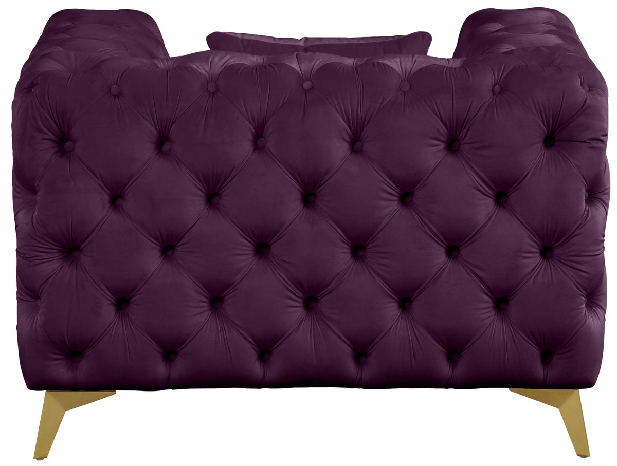 Kingdom Purple Velvet Chair