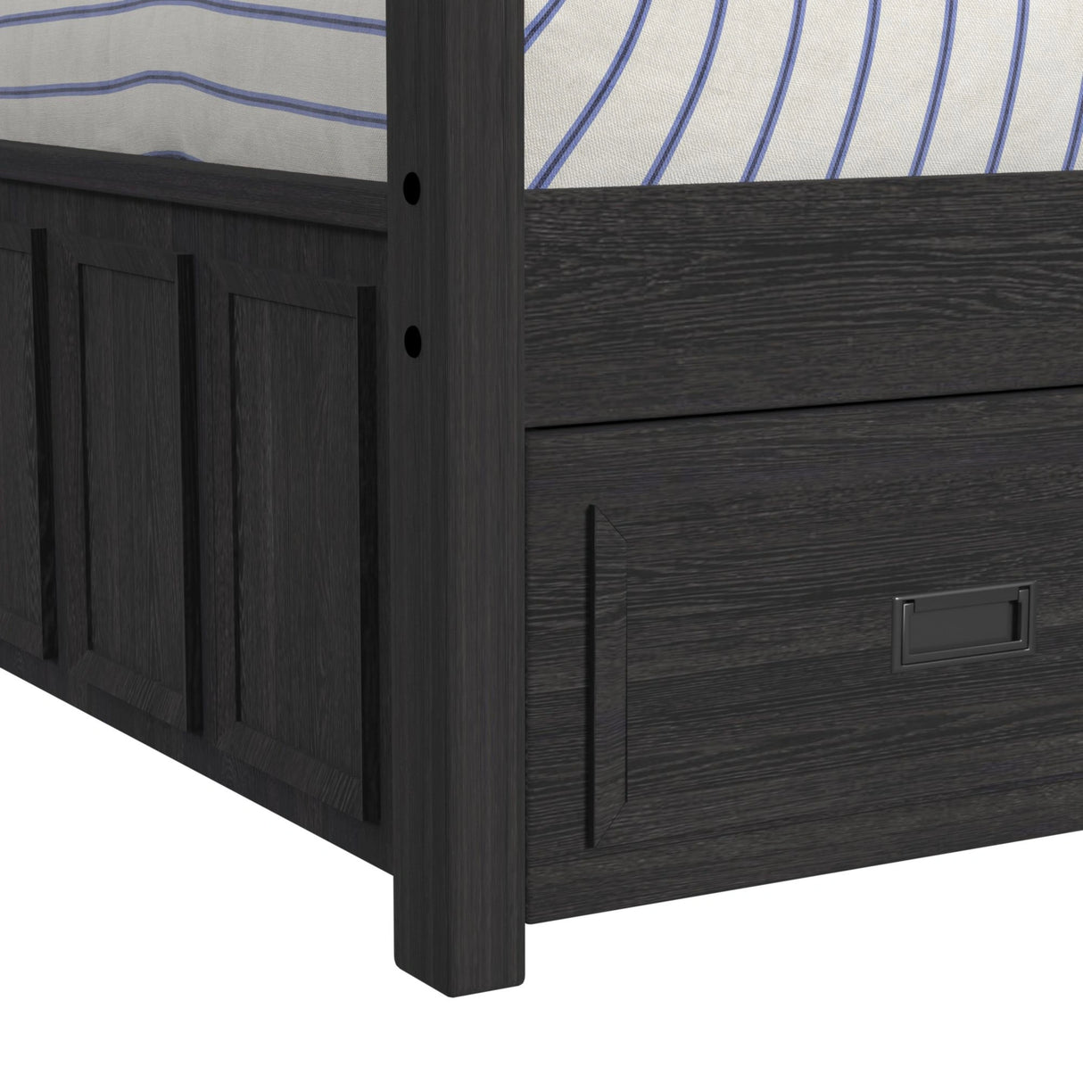 Hampton Kids Over Bunk with Ladder and Trundle Bedroom Set