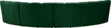 Infinity Green Velvet 4pc. Modular Sectional