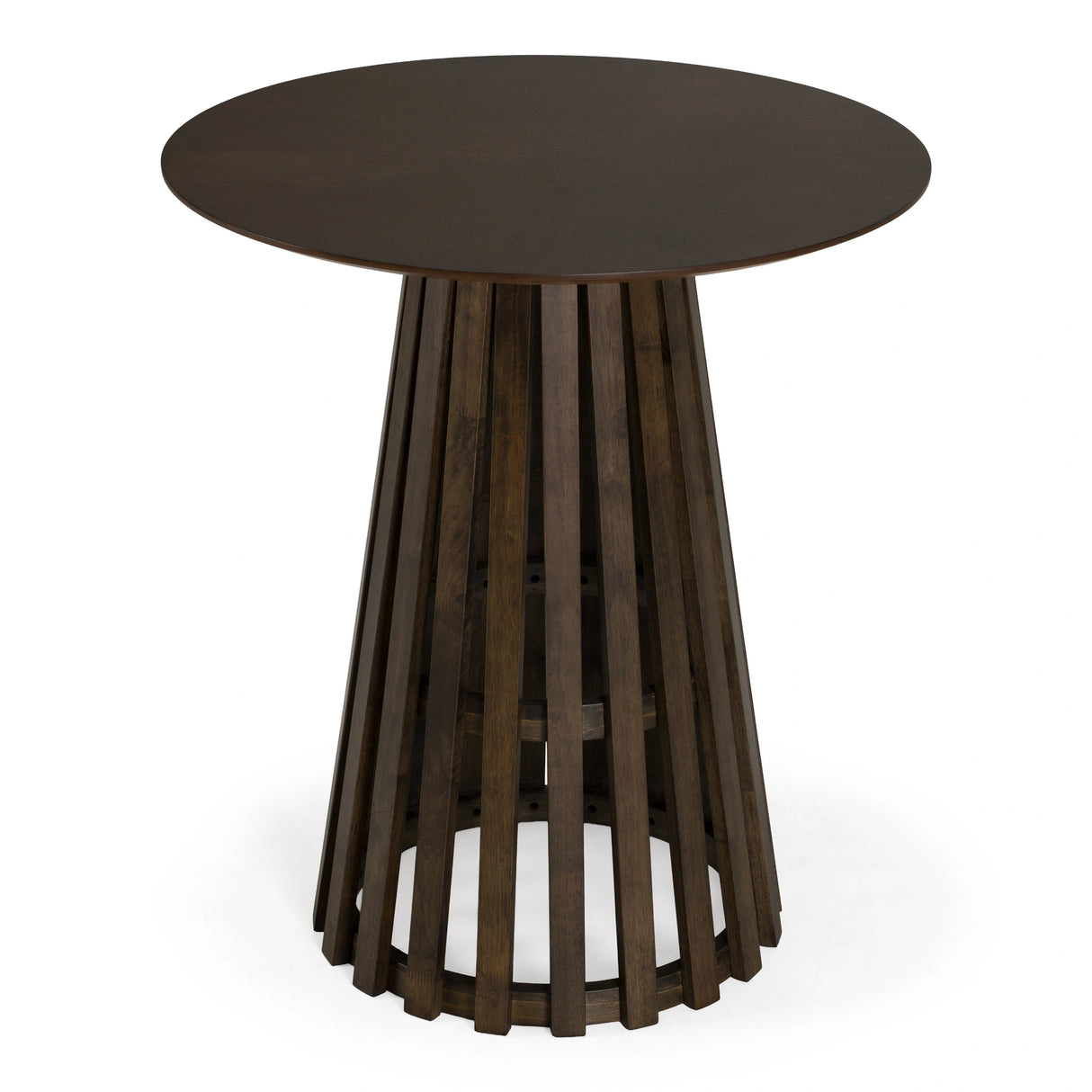 Weiss - Mid-Century Modern Wenge Round Bar Table