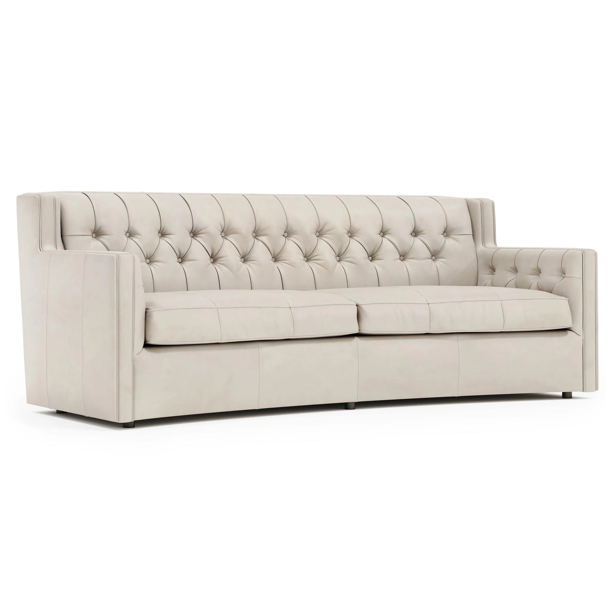 Candace Leather Sofa Without Pillows & Nails
