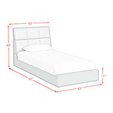Valari Transformer Bed with Electronic Features in Grey PU