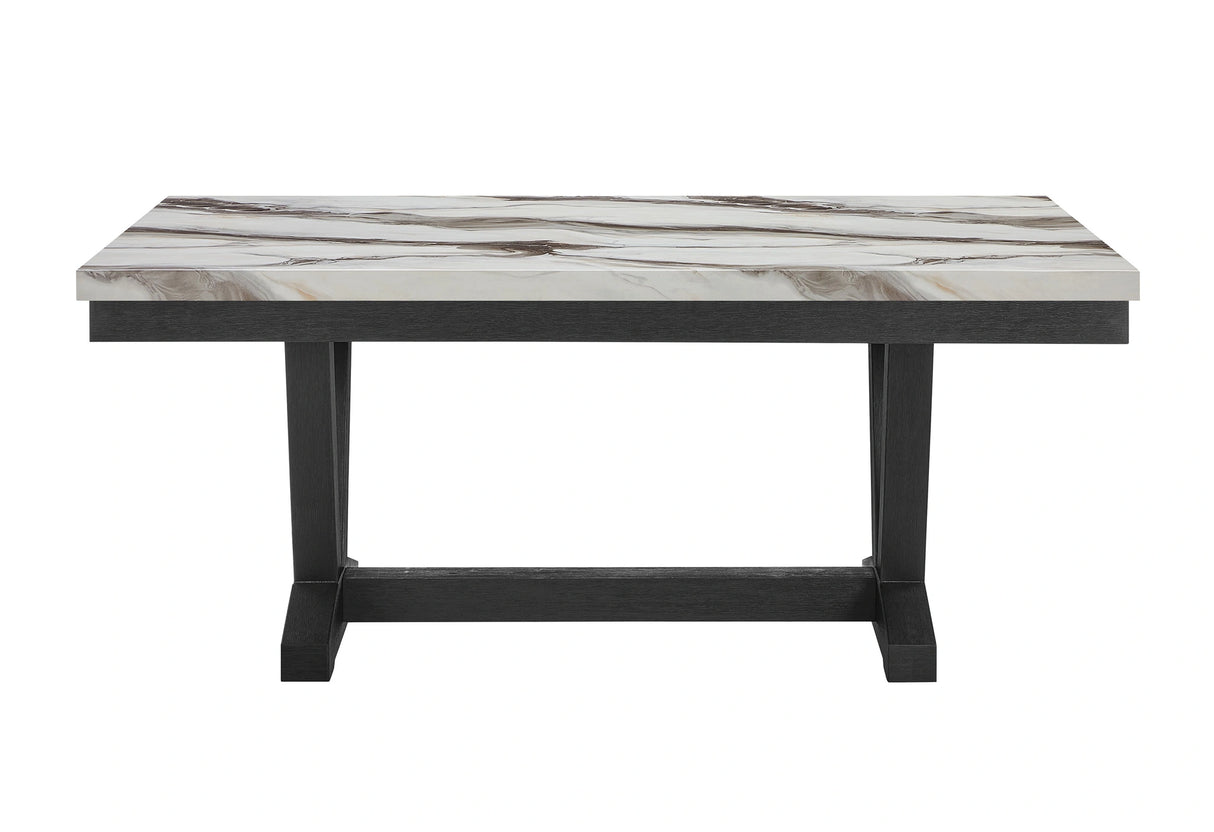 D1319 Black/White Dining Table