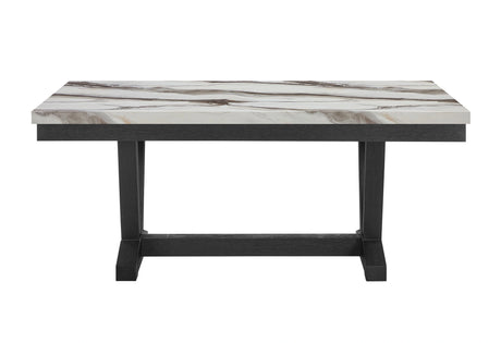 D1319 Blk/Wht Dining Table, 4 D1319 Lt Grey DC & D1319 Lt Grey Bn