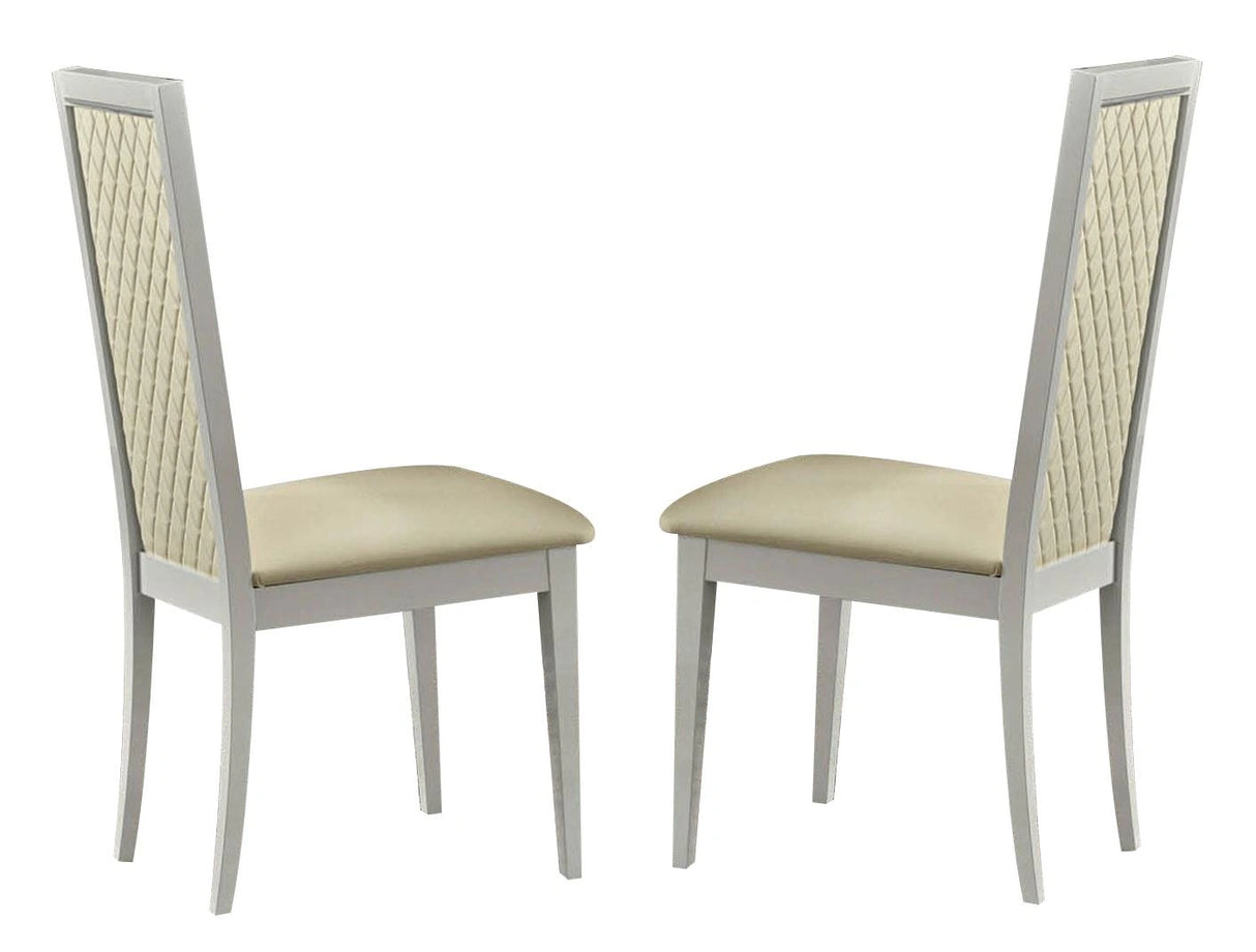 ESF Furniture Roma Side Chair in White (Set of 2)
