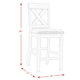 Alex 60" 7Pc Counter Dining Set