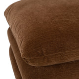 Crockett - Modern Brown Fabric Ottoman