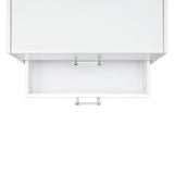 Irvine Mini Dressing Table with Stool, LED and USB in Glossy White