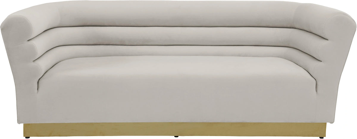 Bellini Cream Velvet Sofa