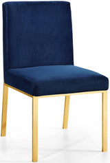 Opal Navy Velvet Dining Chair