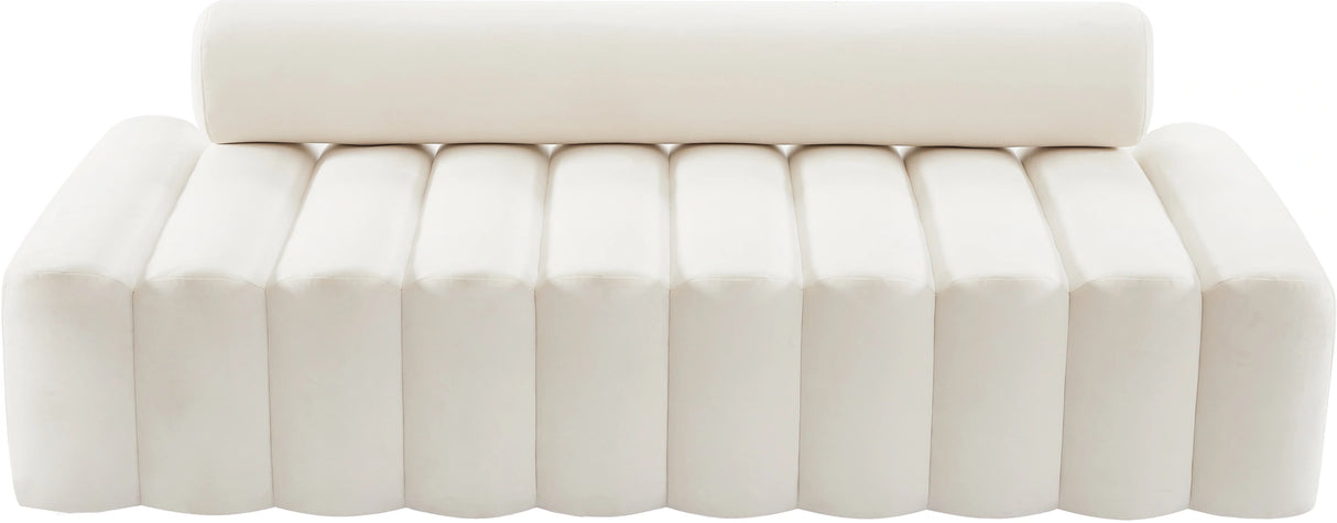 Melody Cream Velvet Sofa