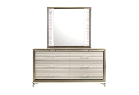 Zambrano White Mirror with LED