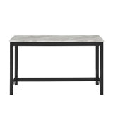 Celeste Theater Bar Table W/ 3 Stools-Blue