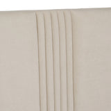 Newhart - Modern Beige Fabric Bed