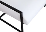 Industry White Faux Leather Accent Chair