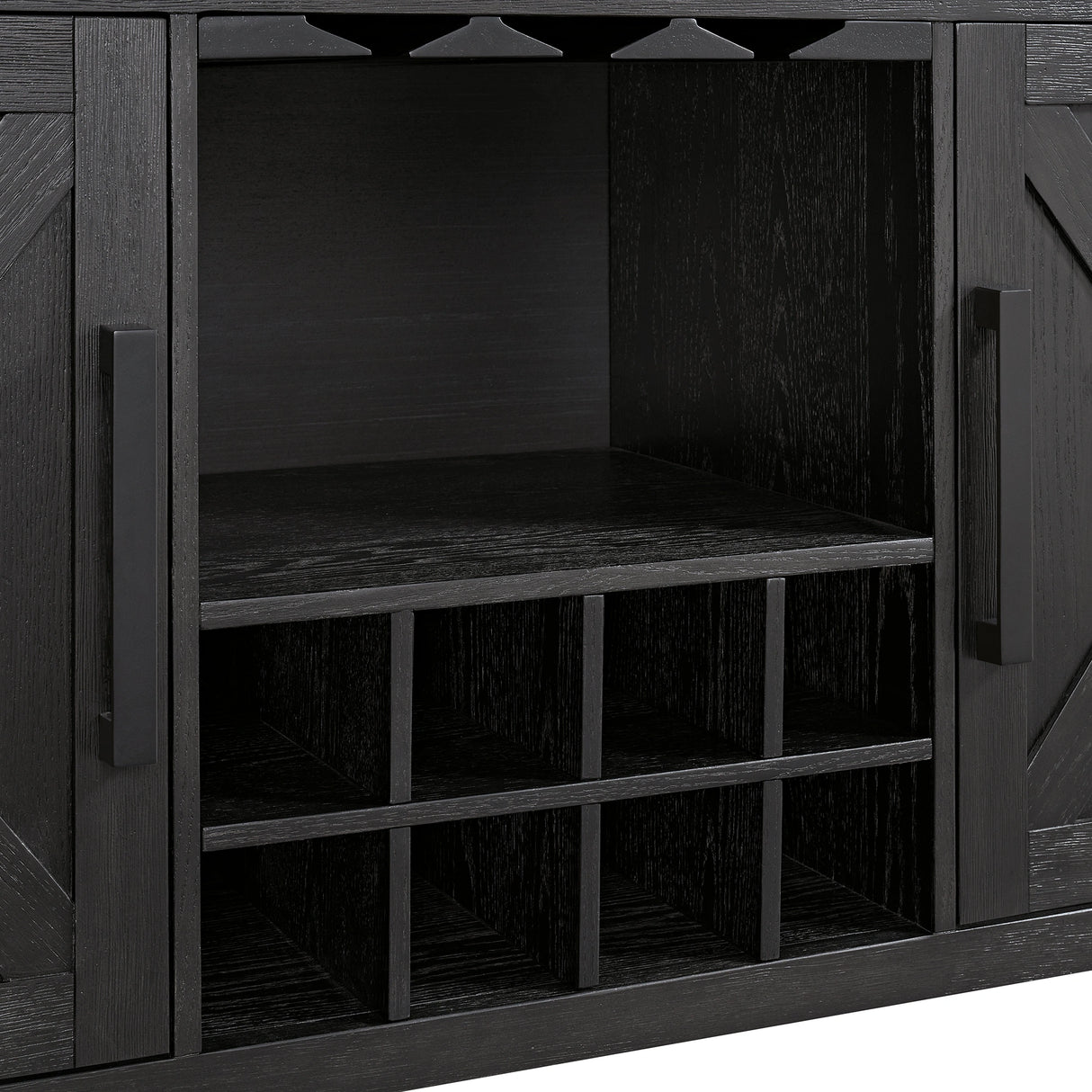 Axel Server in Light Grey and Espresso