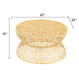 T3704-35 COFFEE TABLE GOLD