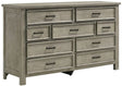 Elements International Sullivan Dresser in Drift Grey image