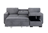 U0203 Light Grey Reversible Sofa Bed